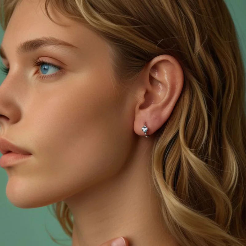 (image pour) PANDORA Style Boucles d'Oreilles Cœur de la Mer - BSE1099 - Afficher 6