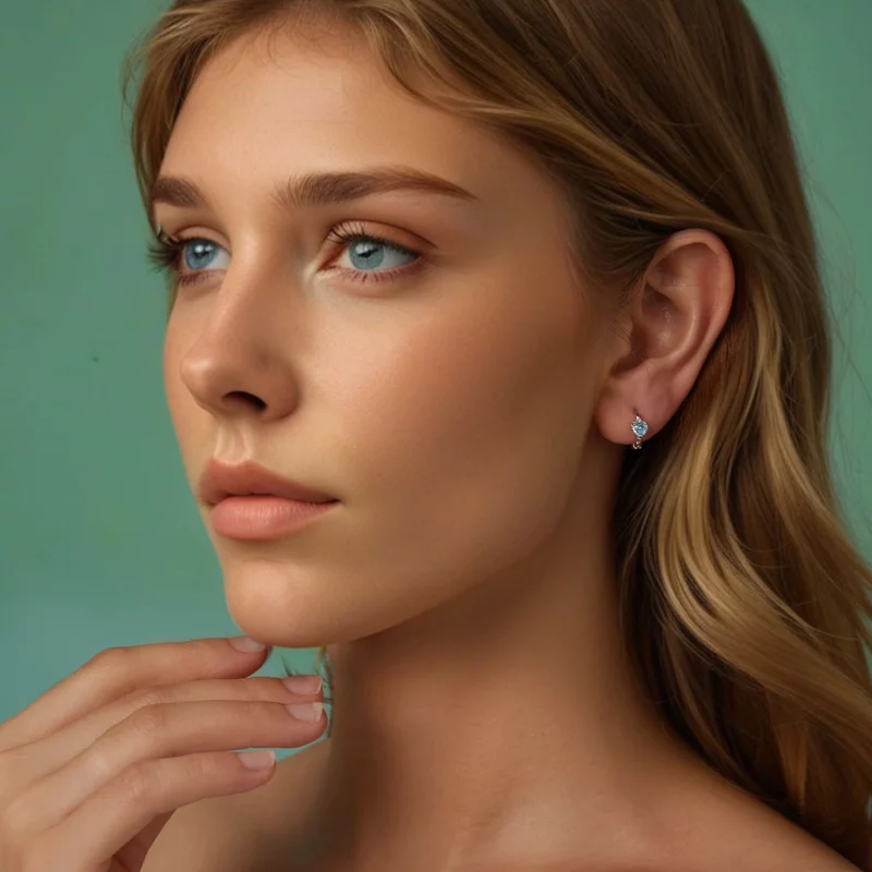 (image pour) PANDORA Style Boucles d'Oreilles Cœur de la Mer - BSE1099 - Afficher 7