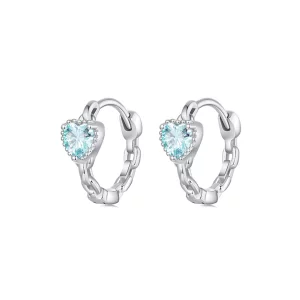 PANDORA Style Boucles d'Oreilles Cœur de la Mer - BSE1099 (image pour) PANDORA Style Boucles d'Oreilles Cœur de la Mer - BSE1099