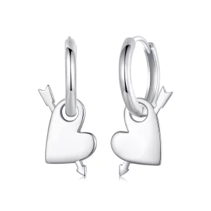 PANDORA Style Boucles d'oreilles Cœur transpercé - BSE1082 (image pour) PANDORA Style Boucles d'oreilles Cœur transpercé - BSE1082