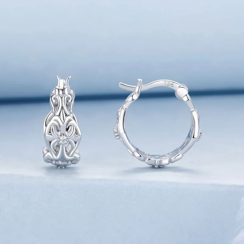 (image pour) PANDORA Style Boucles d'oreilles motif palais vintage - BSE1055 - Afficher 2