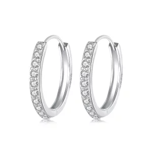 (image pour) PANDORA Style Boucles d'oreilles simples en argent sterling - BSE1060-AL