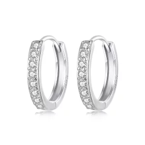 (image pour) PANDORA Style Boucles d'oreilles simples en argent sterling - BSE1060-AM