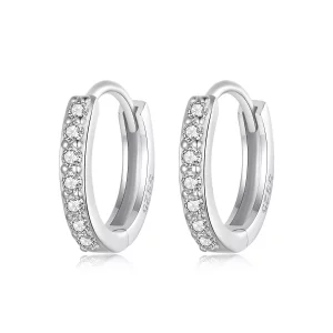 (image pour) PANDORA Style Boucles d'oreilles simples en argent sterling - BSE1060-AS