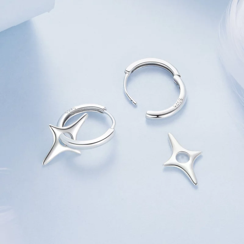 (image pour) PANDORA Style Boucles d'oreilles Étoilées - BSE1083 - Afficher 4