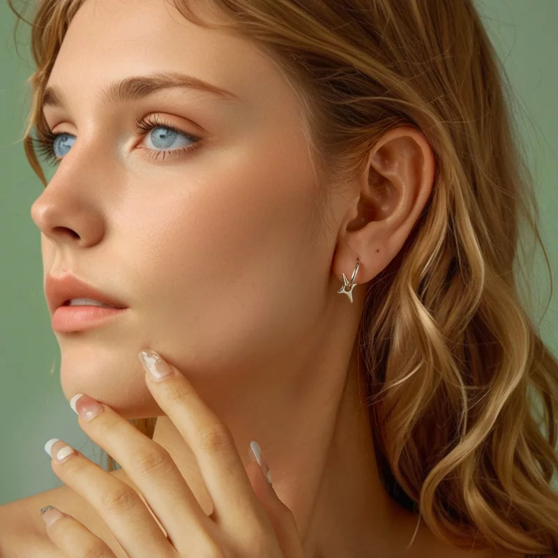 (image pour) PANDORA Style Boucles d'oreilles Étoilées - BSE1083 - Afficher 7