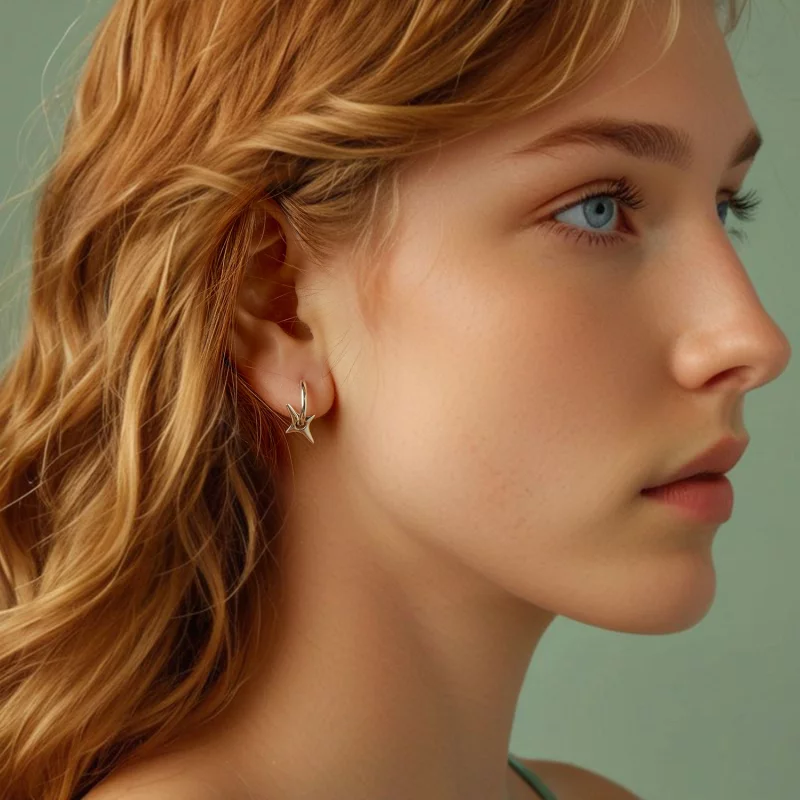 (image pour) PANDORA Style Boucles d'oreilles Étoilées - BSE1083 - Afficher 8