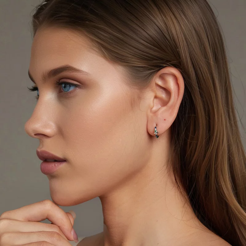 (image pour) PANDORA Style Boucles d'oreilles étoiles colorées - BSE1048 - Afficher 7