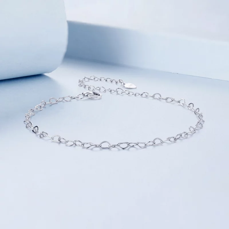 (image pour) PANDORA Style Cheville Cœur - BST007 - Afficher 3
