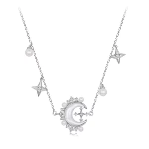 PANDORA Style Collier Croissant de Lune - YIN115 (image pour) PANDORA Style Collier Croissant de Lune - YIN115
