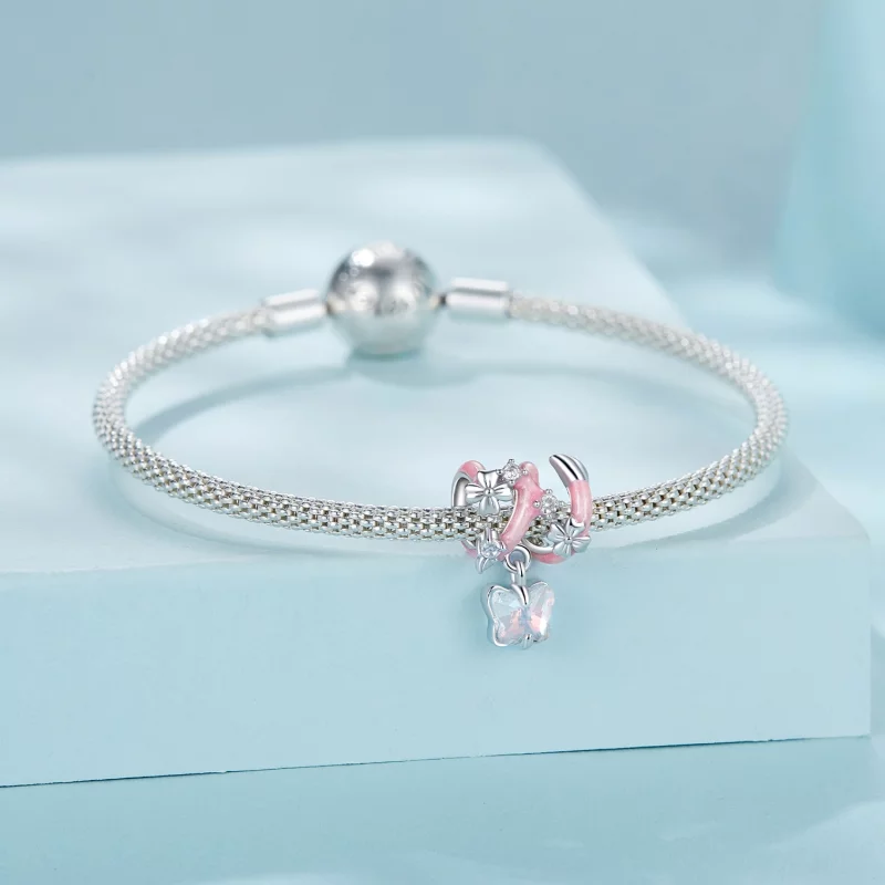 (image pour) PANDORA Style Papillon Amour Fleur Perles - SCC2828 - Afficher 4