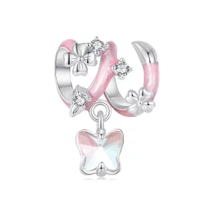 PANDORA Style Papillon Amour Fleur Perles - SCC2828 (image pour) PANDORA Style Papillon Amour Fleur Perles - SCC2828