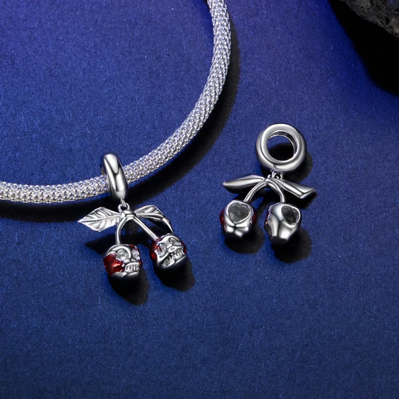 (image pour) PANDORA Style Pendent Crâne Cerise - SCC2904 - Afficher 4