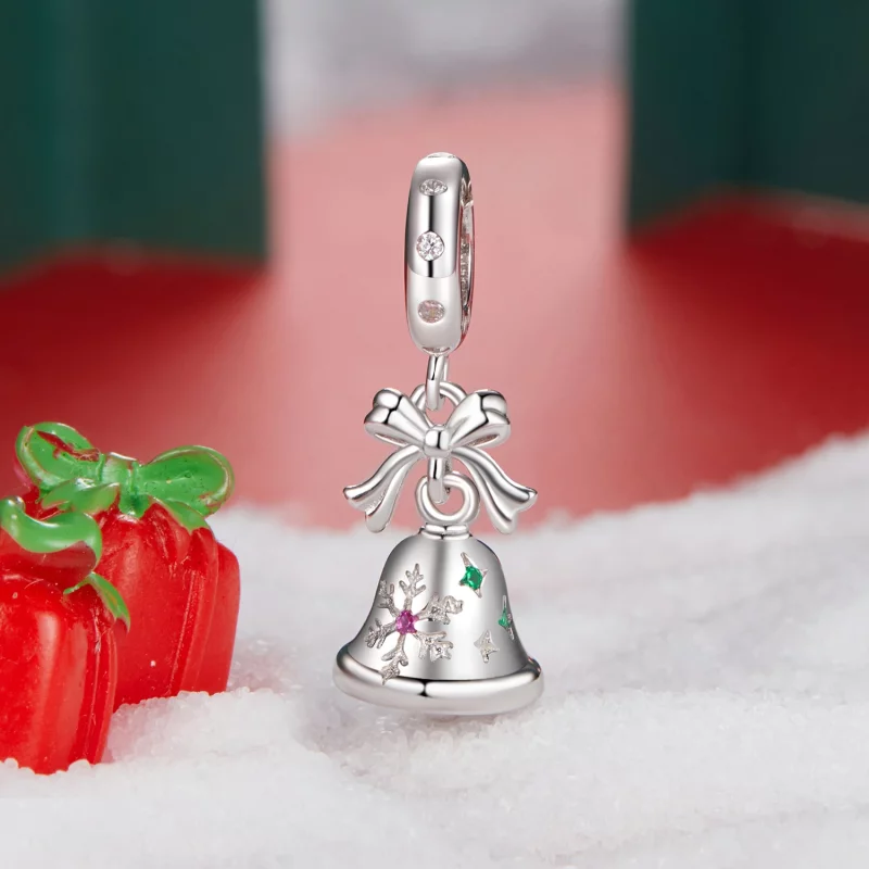 (image pour) PANDORA Style Pendent de cloche de Noël - BSC1067 - Afficher 2