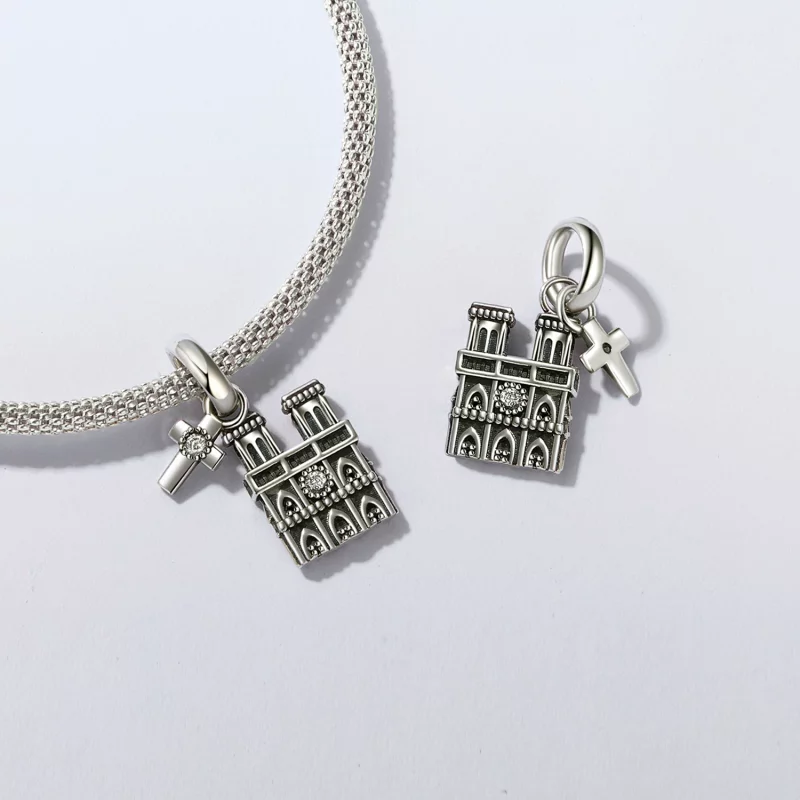 (image pour) PANDORA Style Pendentif Notre-Dame de Paris - SCC2873 - Afficher 5