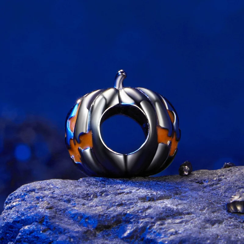 (image pour) PANDORA Style Perles de Lanterne Citrouille - SCC2899 - Afficher 4