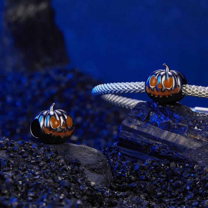 (image pour) PANDORA Style Perles de Lanterne Citrouille - SCC2899 - Afficher 5