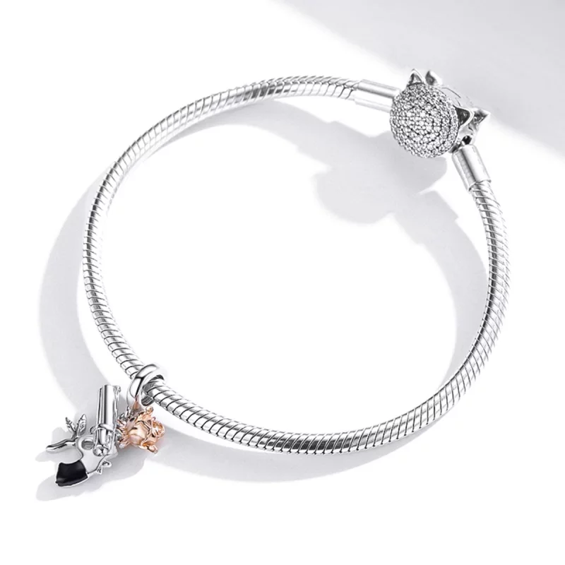 (image pour) PANDORA Style Pistolet à Roses Pendentif - BSC470 - Afficher 5
