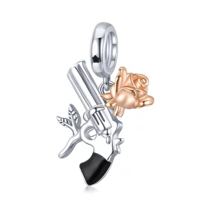 PANDORA Style Pistolet à Roses Pendentif - BSC470 (image pour) PANDORA Style Pistolet à Roses Pendentif - BSC470
