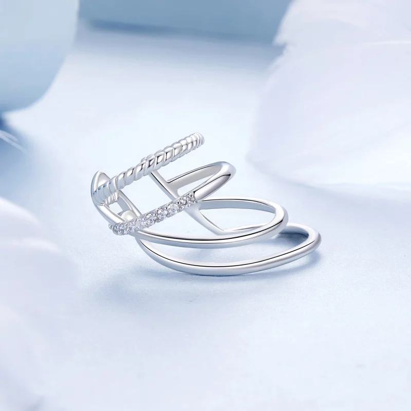 (image pour) PANDORA Style Serre-oreille multicouche - BSE1063 - Afficher 3