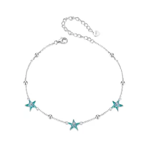 (image pour) PANDORA Style Étoile de Mer Turquoise Cheville - SCT026