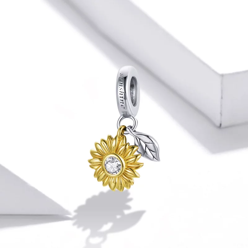 (image pour) PANDORA Style Tournesol scintillant Pendentif - BSC462 - Afficher 2