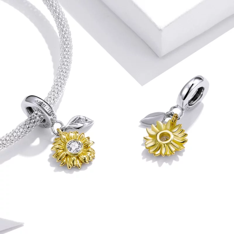 (image pour) PANDORA Style Tournesol scintillant Pendentif - BSC462 - Afficher 4