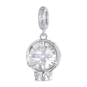 Pendent Boule de Cristal Flocon de Neige de Noël PANDORA Style - SCC2917 (image pour) Pendent Boule de Cristal Flocon de Neige de Noël PANDORA Style - SCC2917