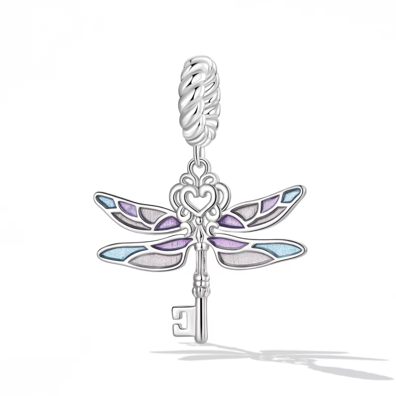 (image pour) Pendent Clé Style PANDORA Libellule - BSC603 - Afficher 7
