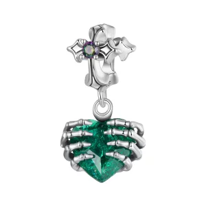 (image pour) Pendent Cœur de Crâne Style PANDORA - BSC1061