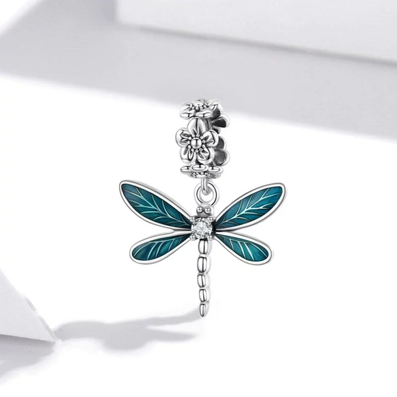 (image pour) Pendent Magnifique de Libellule Style PANDORA - BSC521 - Afficher 2