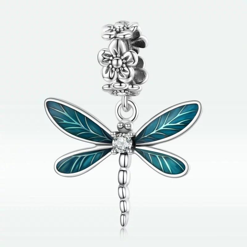 (image pour) Pendent Magnifique de Libellule Style PANDORA - BSC521 - Afficher 3