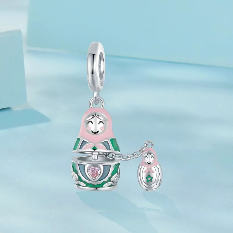 (image pour) Pendent Poupée Russe Style PANDORA - SCC2901 - Afficher 2