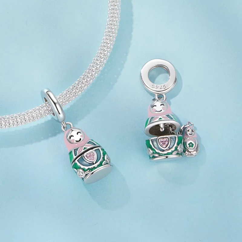 (image pour) Pendent Poupée Russe Style PANDORA - SCC2901 - Afficher 4