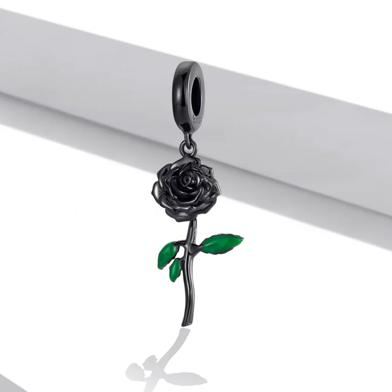 (image pour) PENDENTIF Style Black Rose PANDORA - BSC584 - Afficher 2