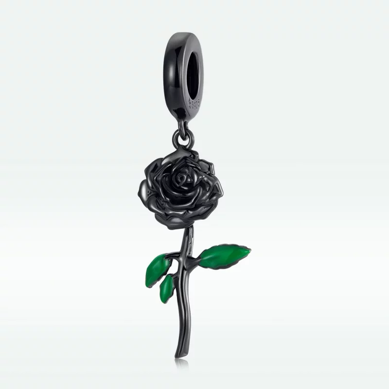 (image pour) PENDENTIF Style Black Rose PANDORA - BSC584 - Afficher 3