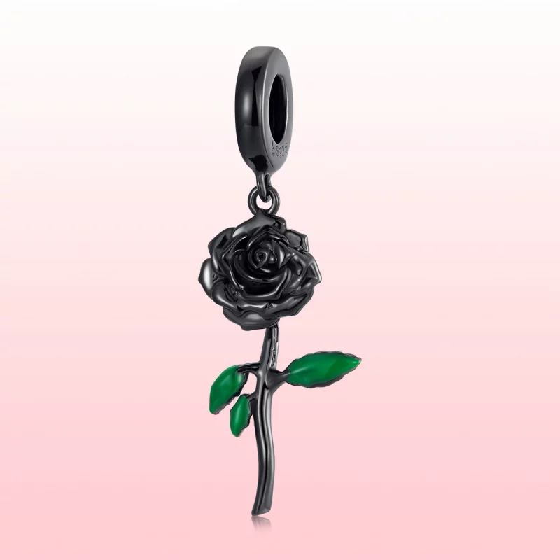 (image pour) PENDENTIF Style Black Rose PANDORA - BSC584 - Afficher 4