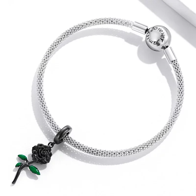 (image pour) PENDENTIF Style Black Rose PANDORA - BSC584 - Afficher 6
