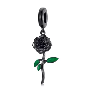 (image pour) PENDENTIF Style Black Rose PANDORA - BSC584