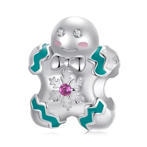Perles PANDORA Style Bonhomme en Pain d'Épice - BSC1068 (image pour) Perles PANDORA Style Bonhomme en Pain d'Épice - BSC1068