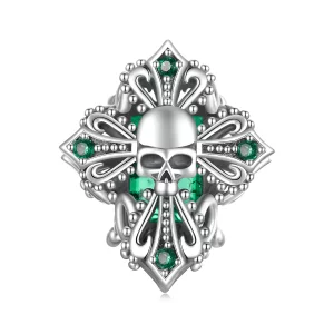 (image pour) Perles PANDORA Style Crâne Croix - BSC1063