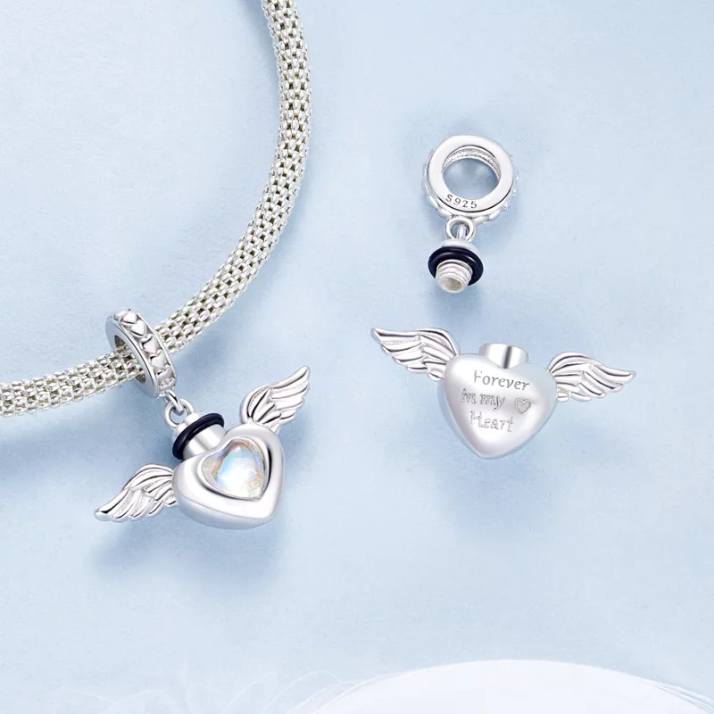 (image pour) Urne funéraire pour animaux de compagnie style PANDORA pendentif boîte commémora - Afficher 4