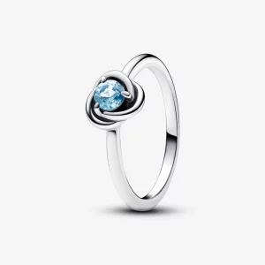 (image pour) Bague Cercle Éternité Bleu Aqua Marin de Pandora Mars - 192993C03