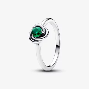 (image pour) Bague Cercle Éternité Vert Royal Pandora May - 192993C05