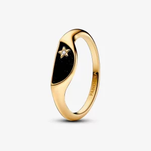 (image pour) Bague chevalière émaillée divisée Pandora ME - 163325C01
