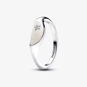 (image pour) Bague chevalière Pandora ME Émail Demi-Lune - 193325C01