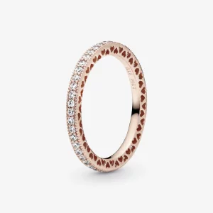 (image pour) Bague Éclat et Cœurs Pandora - 180963CZ