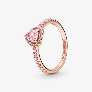 (image pour) Bague Cœur Surélevé Étincelante Pandora - 188421C04