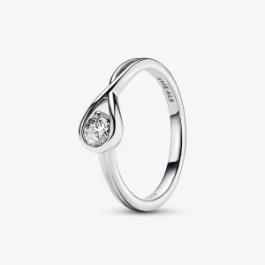 (image pour) Bague Pandora Infinite en diamant de culture 0,25 carat P Argent sterling - 199442C01