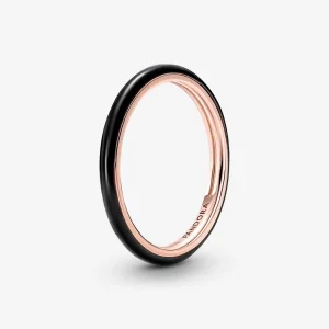 (image pour) Bague Pandora ME en émail noir - 189655C01